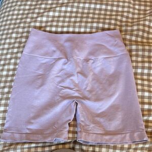 Women’s High-Waist Lavender Bike Shorts
